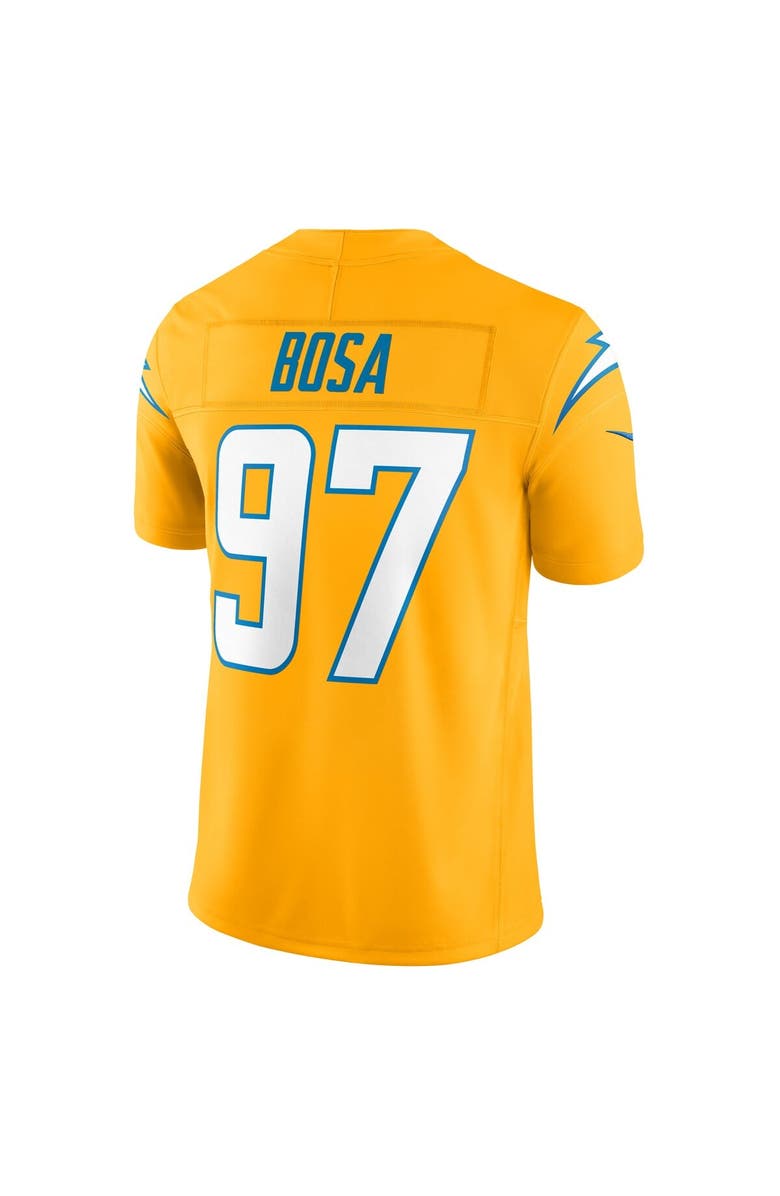 Nike Men's Nike Joey Bosa Gold Los Angeles Chargers Alternate Charger Power Vapor F.U.S.E. Limited Jersey, Alternate, color,