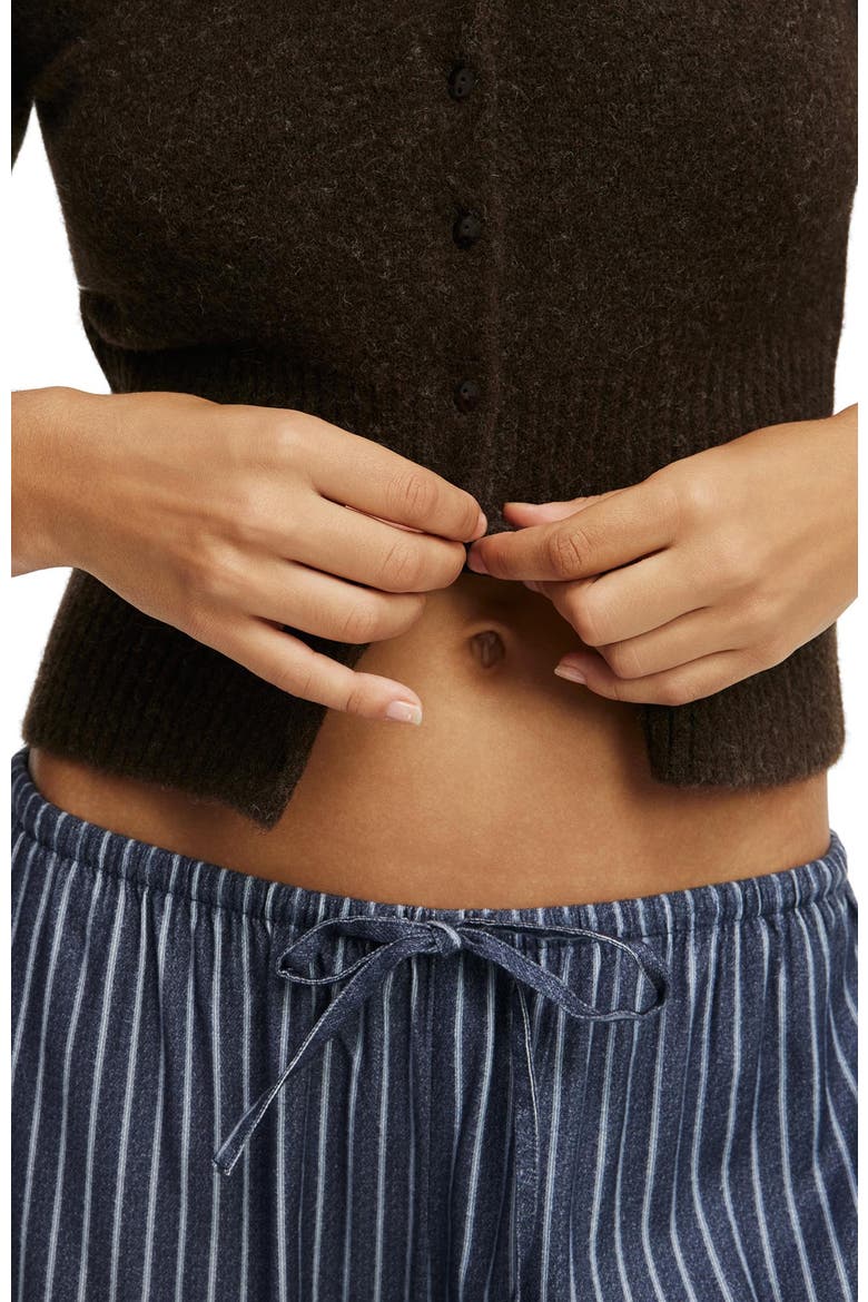 Women's Fluffy Fitted Knit Cardi, Alternate, color, Toffee Bean
