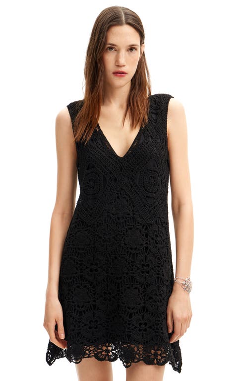 Desigual Short Crochet Dress