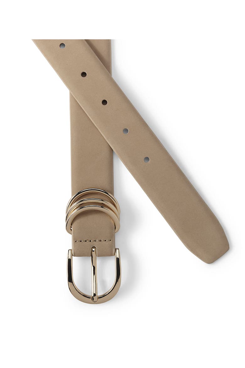 Nubuck Multi Keeper Belt, Alternate, color, Warm Almond