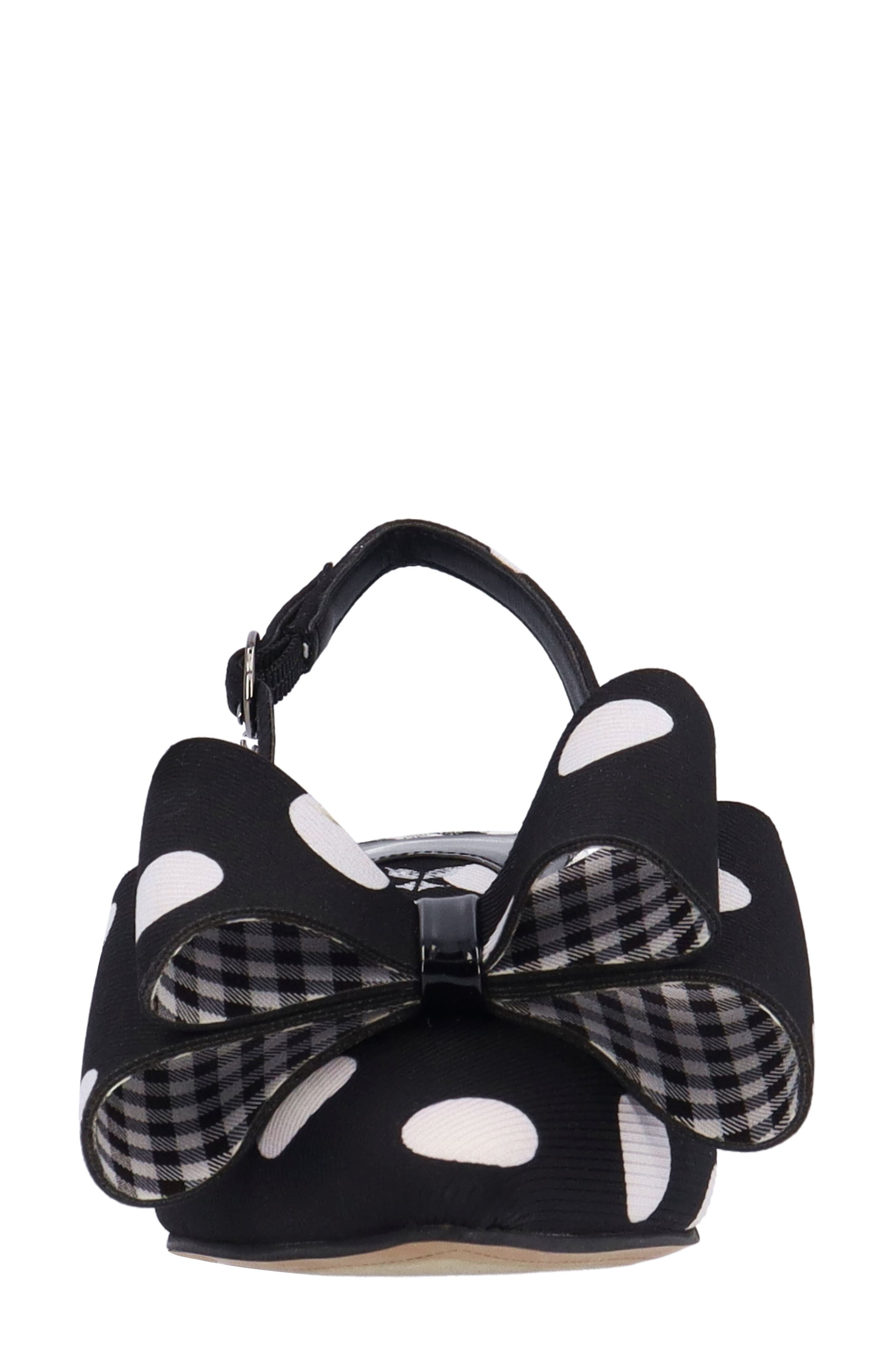 J. Reneé Delmare Slingback Pump, Alternate, color, Black/ White