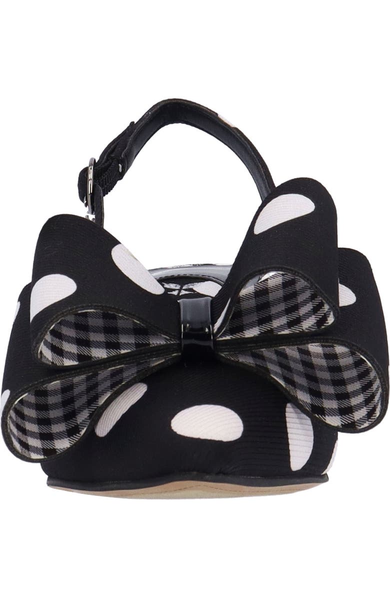 J. Reneé Delmare Slingback Pump, Alternate, color, Black/ White