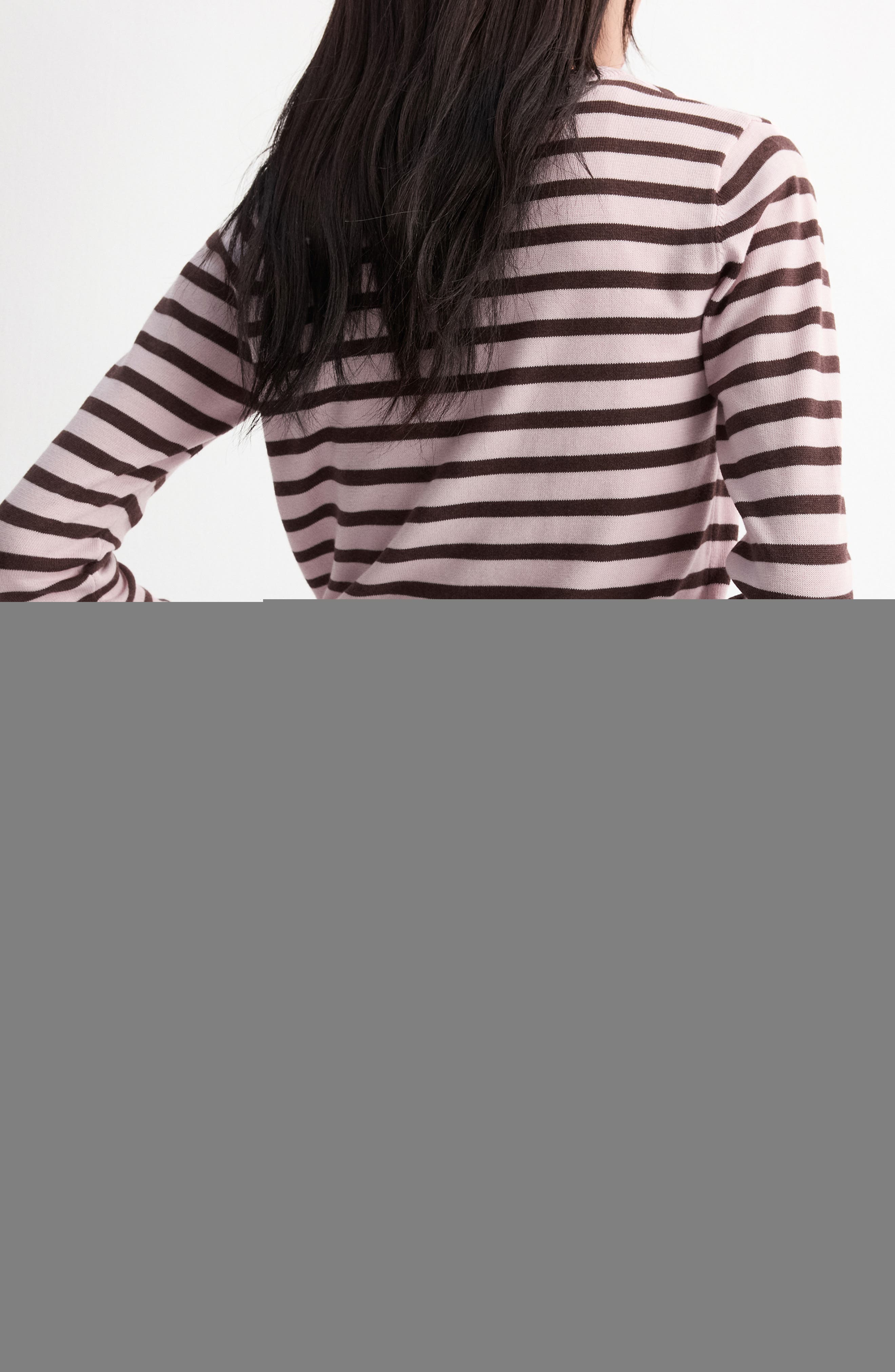 Stripped Knit Cardigan - image 4