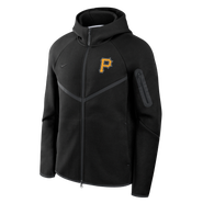 Nike Men's Nike Black Pittsburgh Pirates Tech Fleece Raglan Full-Zip Windrunner Hoodie