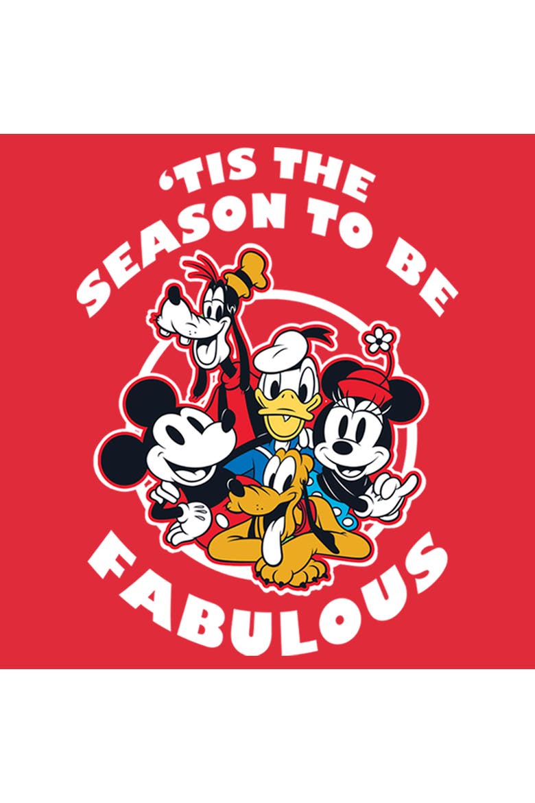 Men's Tis the Season to be Fabulous Long Sleeve Crewneck Sweatshirt, Alternate, color, Red