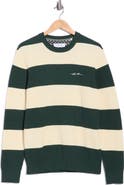 DENIM AND FLOWER Striped Crewneck Sweater