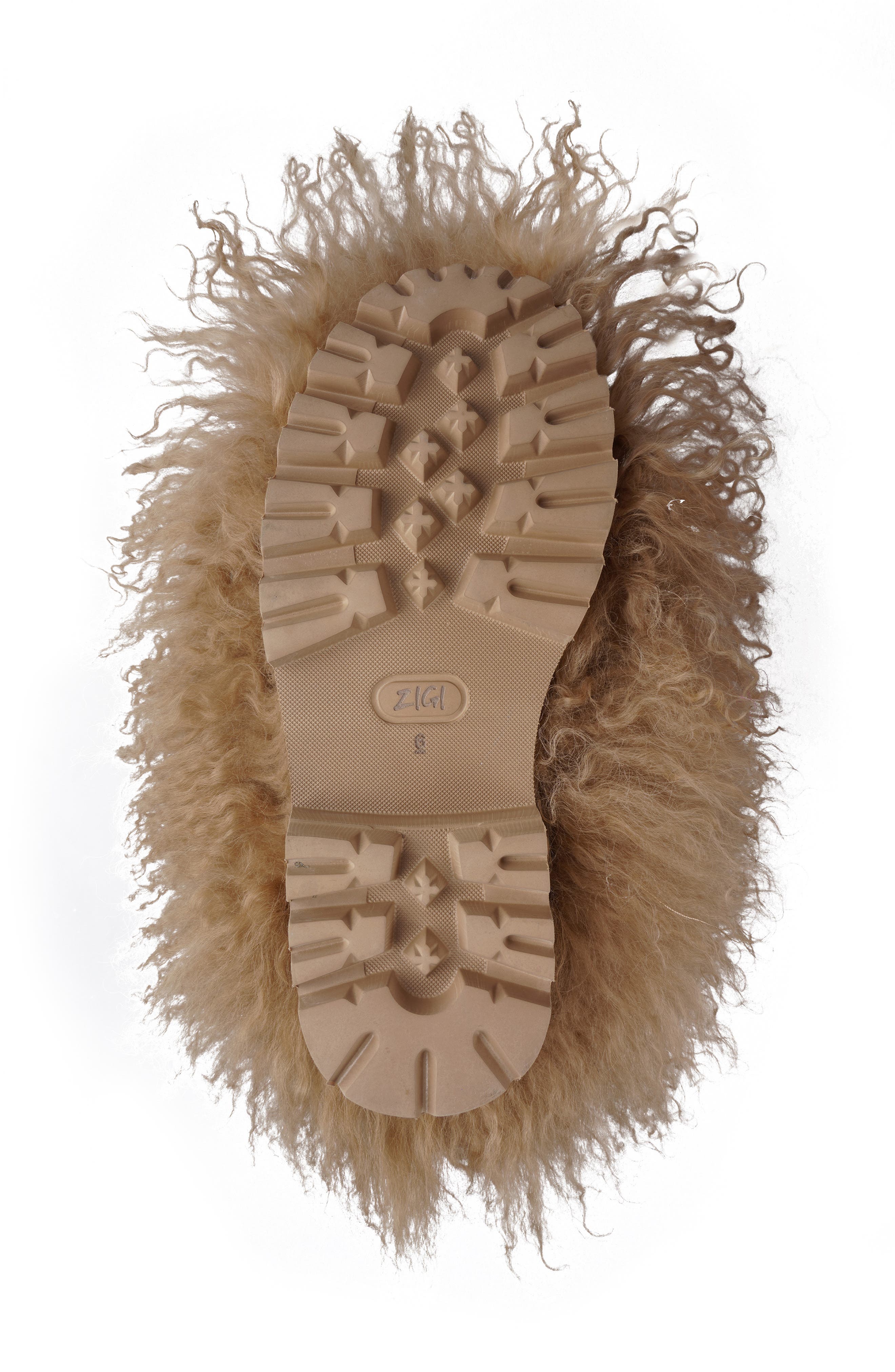 ZIGI Risha Genuine Shearling Knee High Boot, Alternate, color, Natural