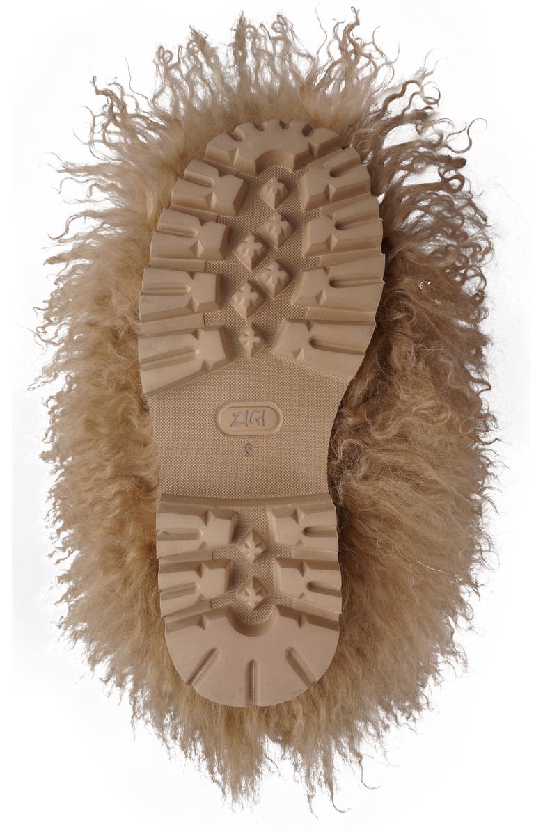 ZIGI Risha Genuine Shearling Knee High Boot, Alternate, color, Natural