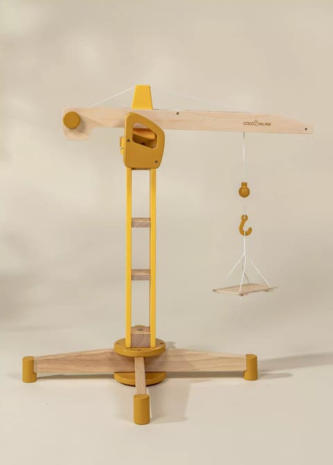 Oversized Wooden Construction Crane
