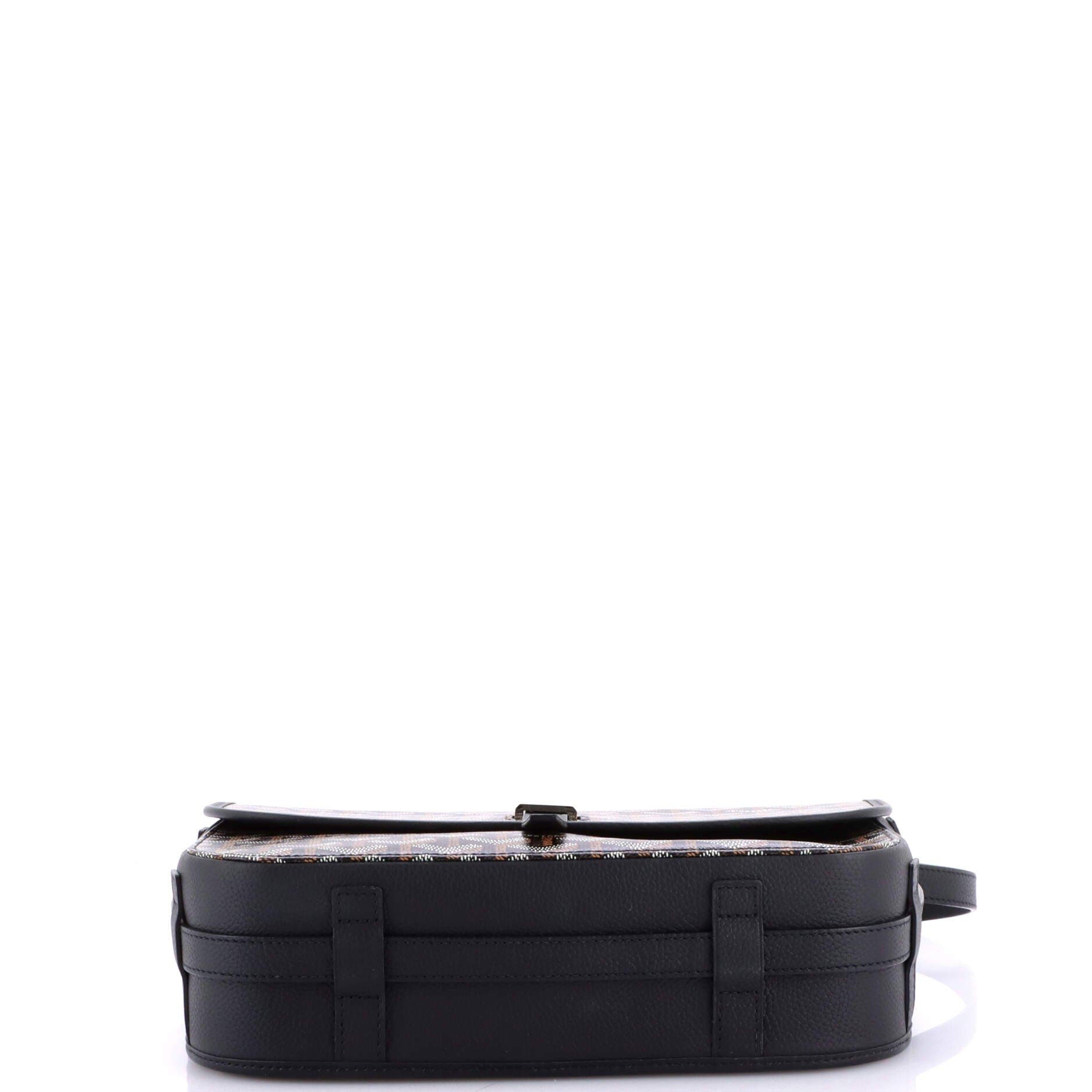 Belvedere II Messenger Bag Coated Canvas MM, Alternate, color, Black
