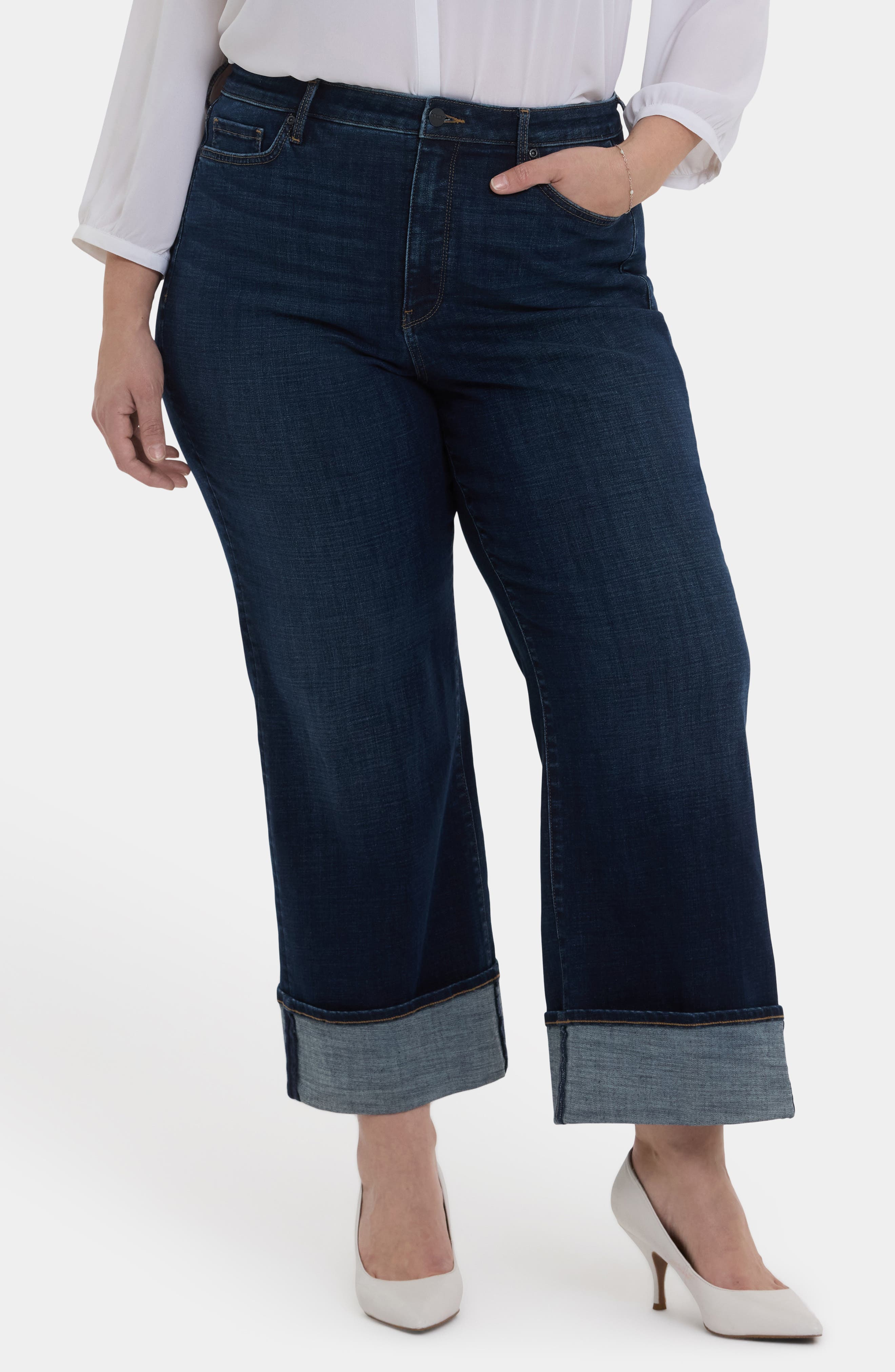 Teresa Cuff Wide Leg Jeans - image 5