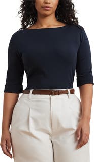 Lauren Ralph Lauren Boat Neck Top