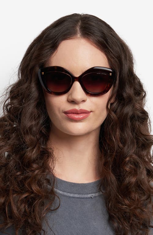 Marc Jacobs 52mm Cat Eye Sunglasses In Brown
