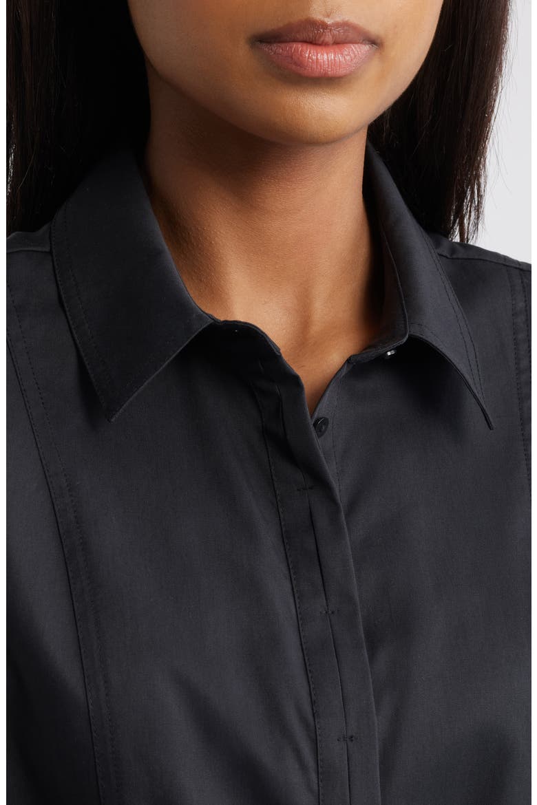 Cap Sleeve Peplum Top, Alternate, color, BLACK