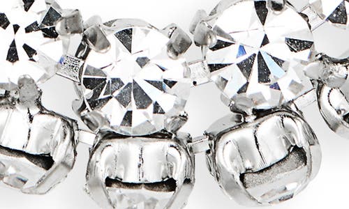 Area Small Crystal Hoop Earrings In Metallic