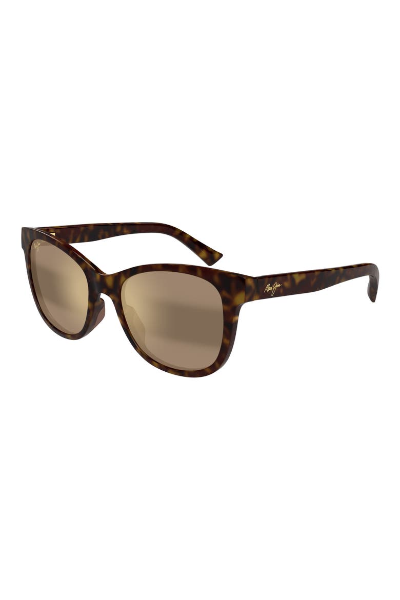 Kioppa 54mm PolarizedPlus2® Cat Eye Sunglasses, Alternate, color, MATTE DARK HAVANA