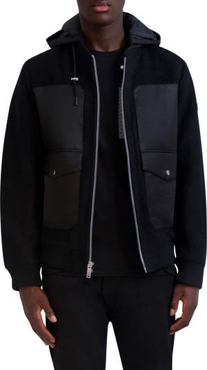 KARL LAGERFELD PARIS Hooded Bomber Jacket | Nordstromrack