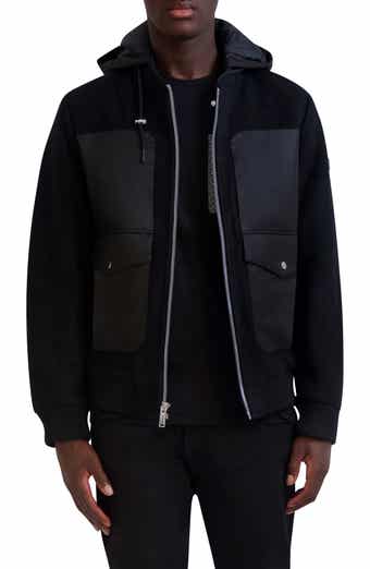 KARL LAGERFELD PARIS Hooded Bomber Jacket