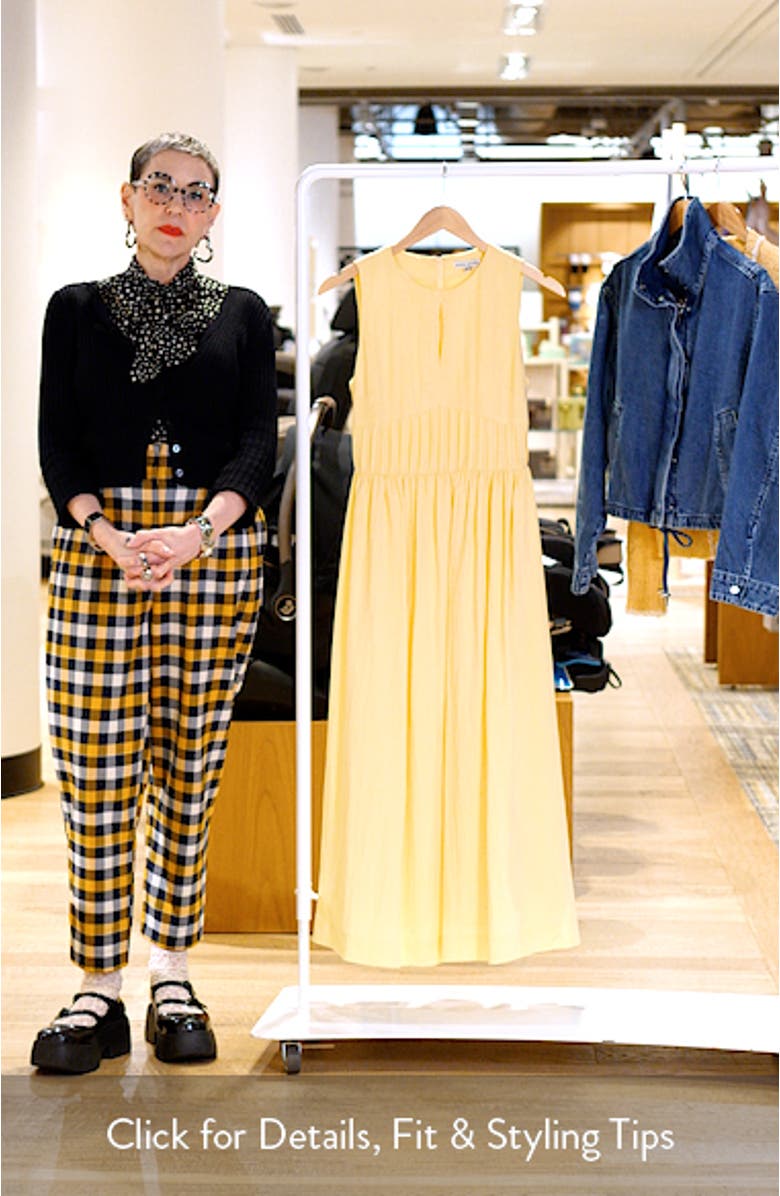 Sleeveless Keyhole Midi Dress, sales video thumbnail