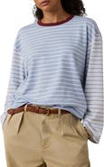 Faherty Stripe Sunwashed Organic Cotton Top