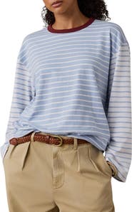 Faherty Stripe Sunwashed Organic Cotton Top