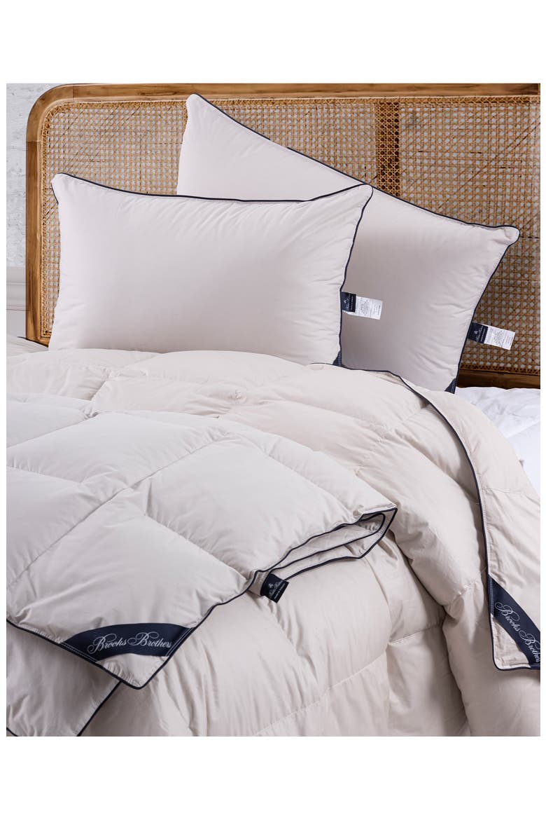 Goose Down Fill Comforter, Alternate, color, SILVER