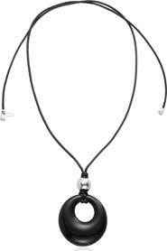 Ettika Resin Pendant Cord Necklace