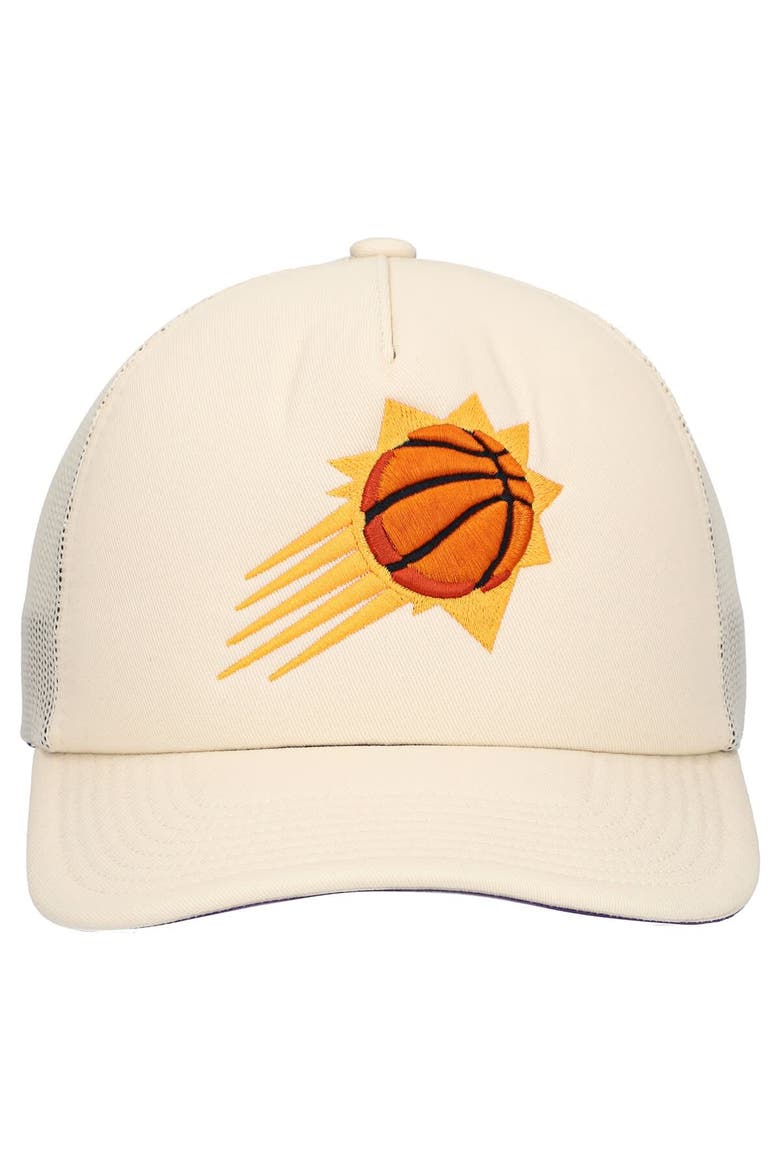 Men's Mitchell & Ness Cream Phoenix Suns Trucker Adjustable Hat, Alternate, color, Cream