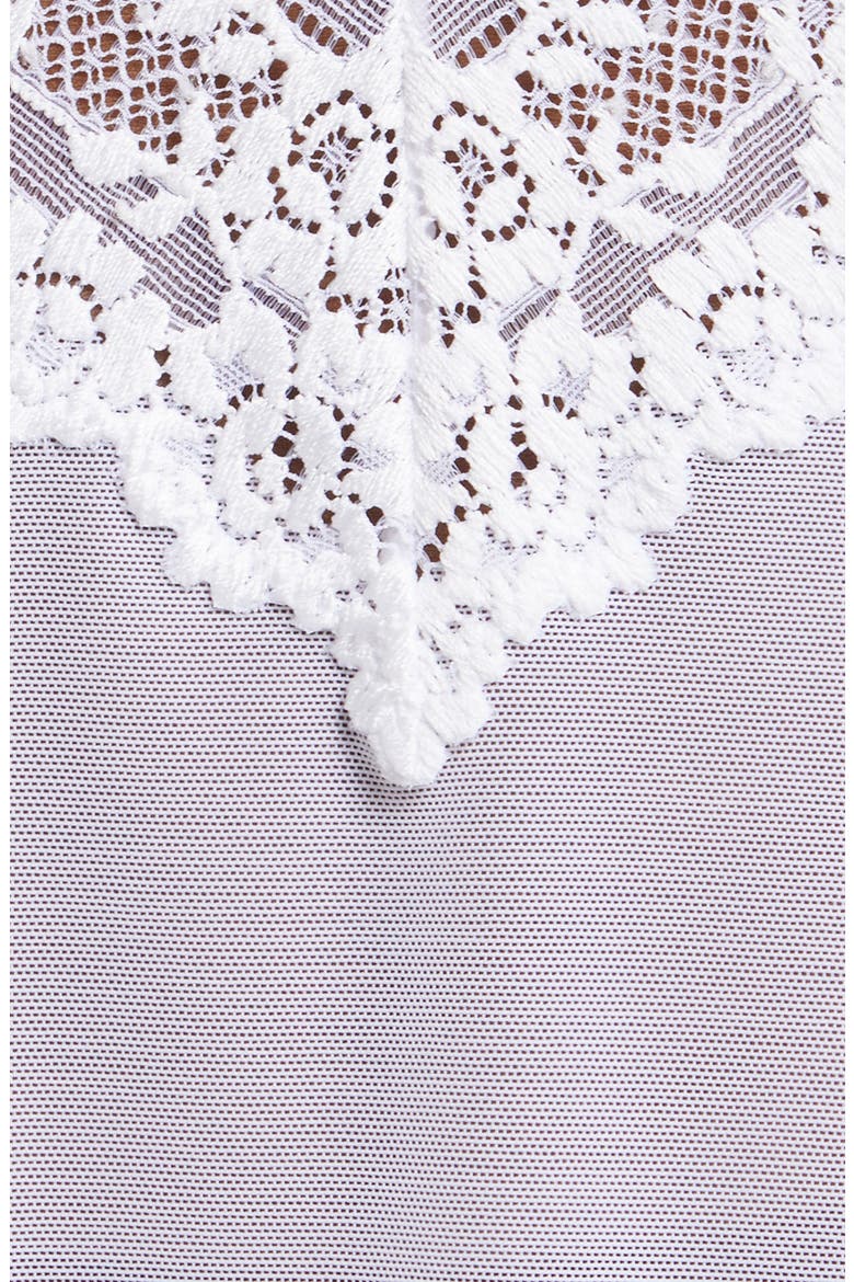 Embrace Lace® Chemise, Alternate, color, DELICIOUS WHITE