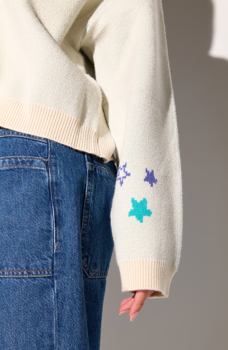 Spiritual Gangster Hourglass Delaney Cardigan, Alternate, color, Winter White