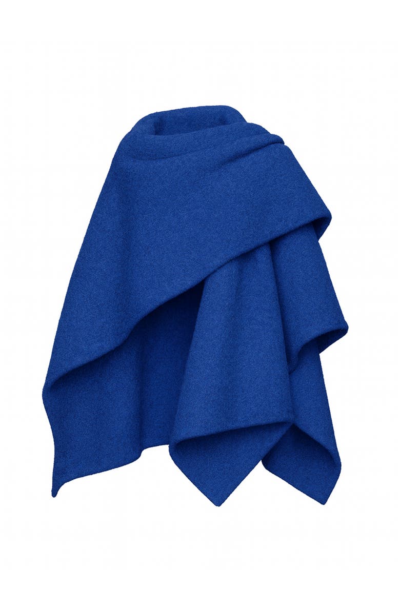 DIARRABLU Serenity Cobalt Blue Handmade Wrap Cape, Alternate, color, Solid Blue