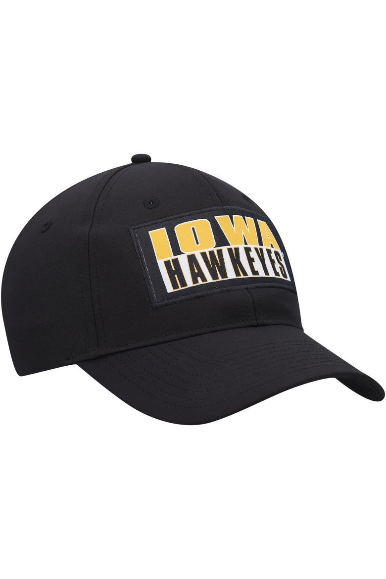 Men's Colosseum  Black Iowa Hawkeyes Positraction Snapback Hat, Alternate, color, Black