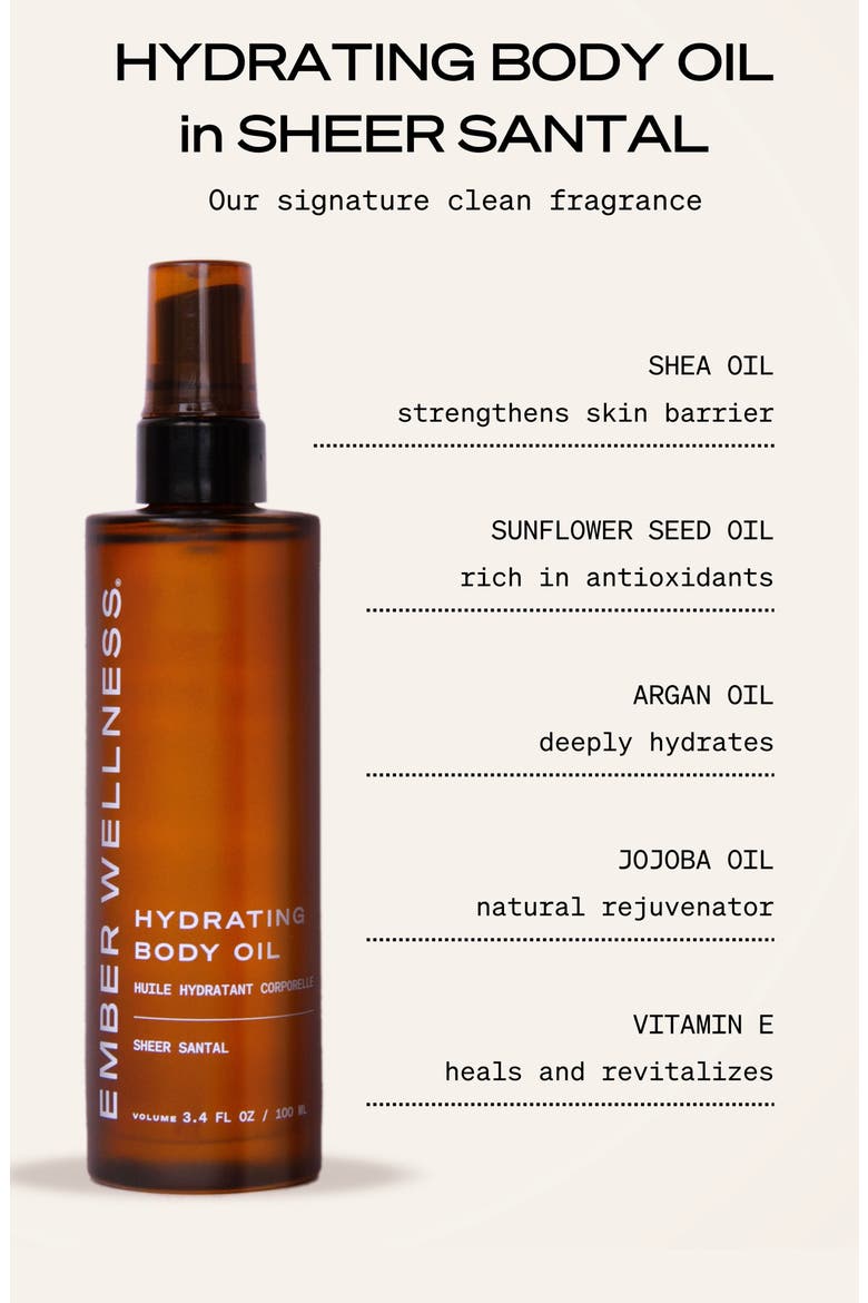 Hydrating Body Oil - Sheer Santal, Alternate, color, NO COLOR