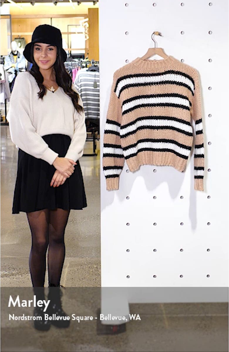 Striped Cozy Sweater, sales video thumbnail