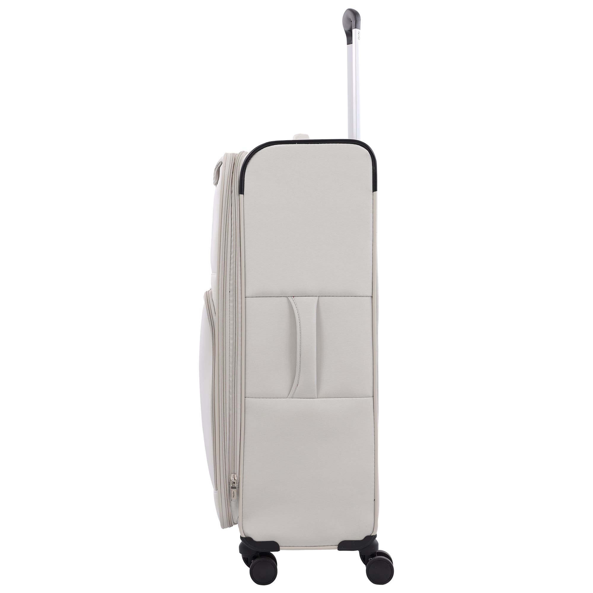 MARTHA STEWART 31" Softside Luggage - Extra Large Expandable Spinner Suitcase with 8 Wheels & Front Pockets, Alternate, color, Light Grey