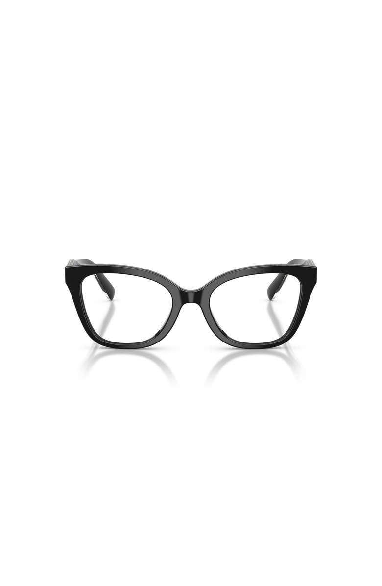 COACH 50mm Butterfly optical glasses, Alternate, color, Black