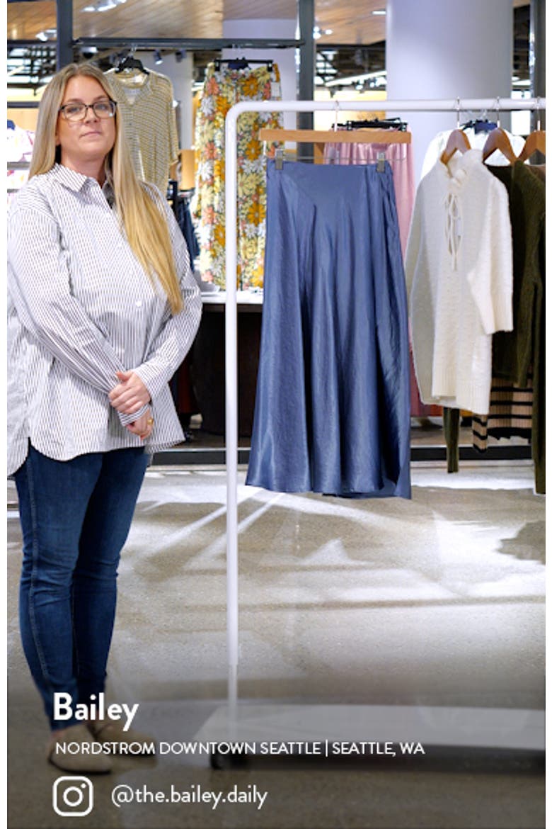 Coimbra Satin Midi Skirt video