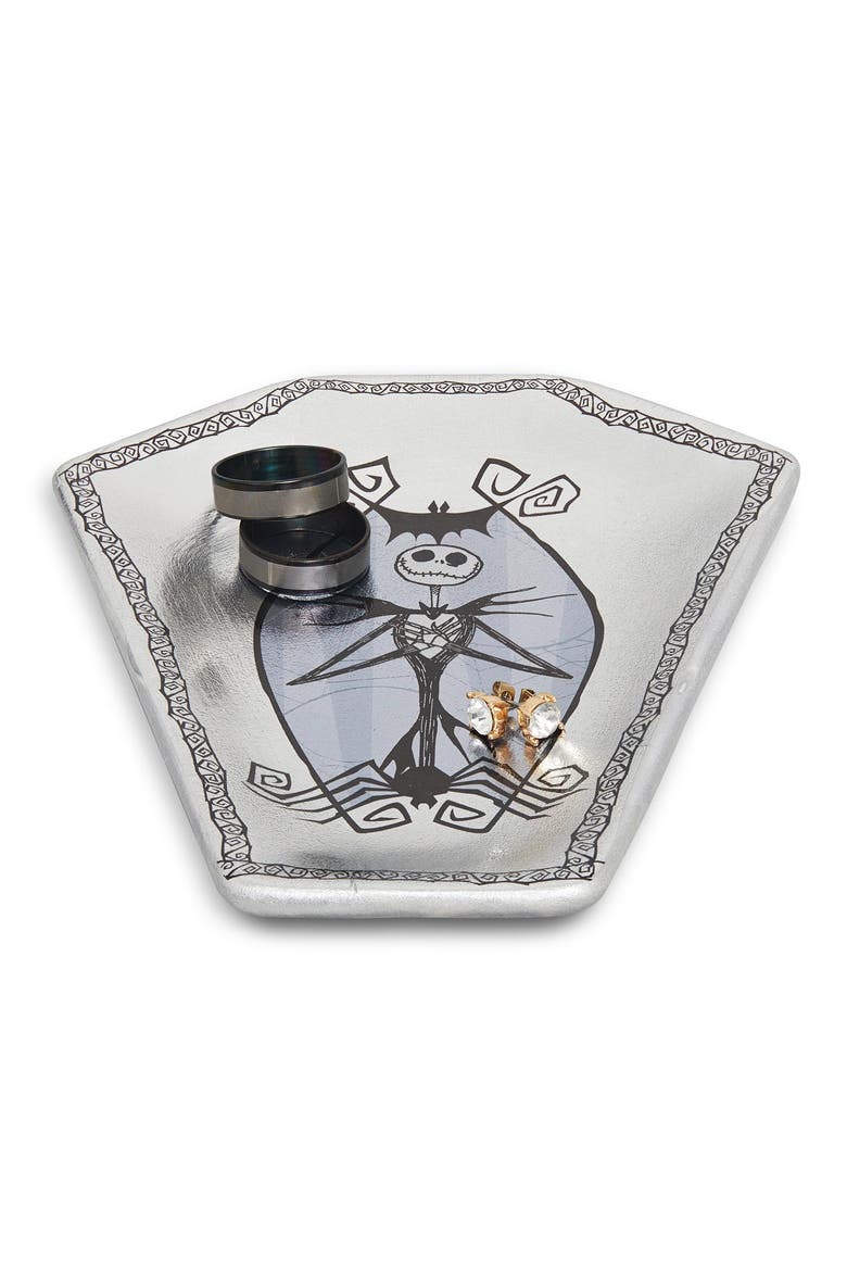 The Nightmare Before Christmas Jack Skellington Trinket Tray, Main, color, White