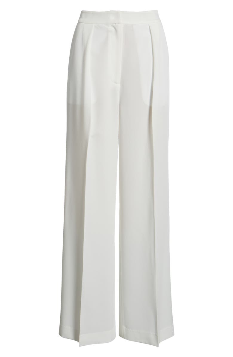 Misook Wide Leg Twill Pants, Alternate, color, White