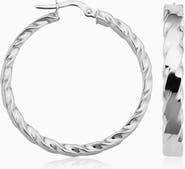 Oradina 10K Gold In Vogue Bold Hoops Earrings