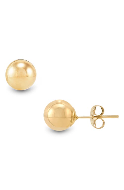 Frankie & Zoe Ball Pendant Necklace & Stud Earrings Set In Gold