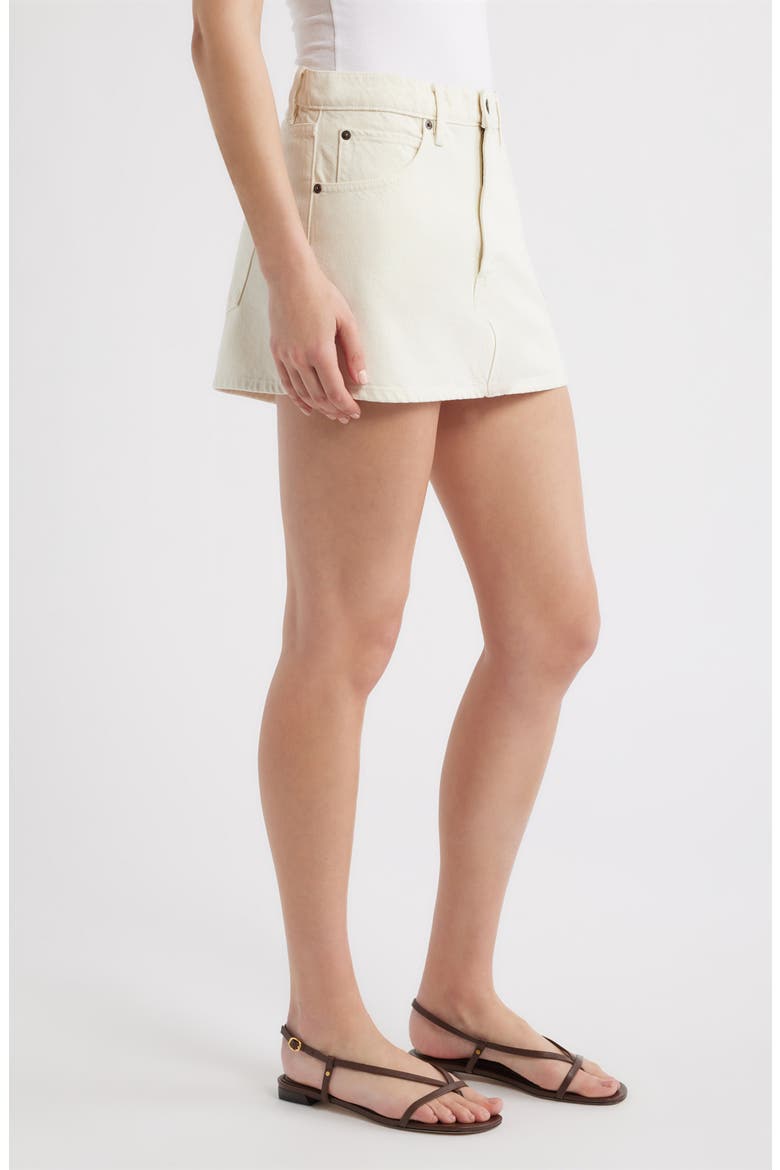 The Denim Miniskirt, Alternate, color, SHELL