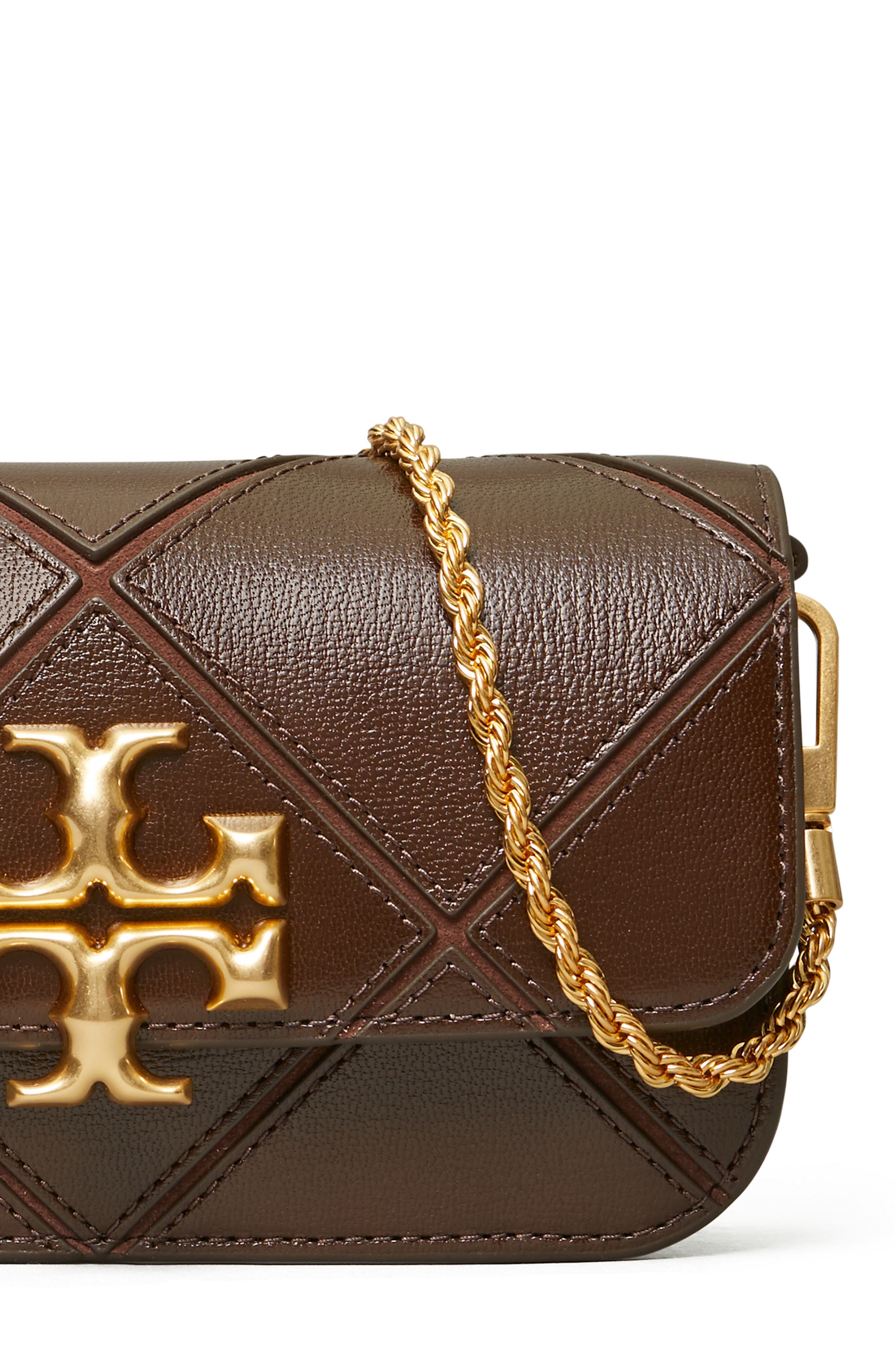 Tory Burch Eleanor Diamond Quilt Phone Crossbody Bag, Alternate, color, 