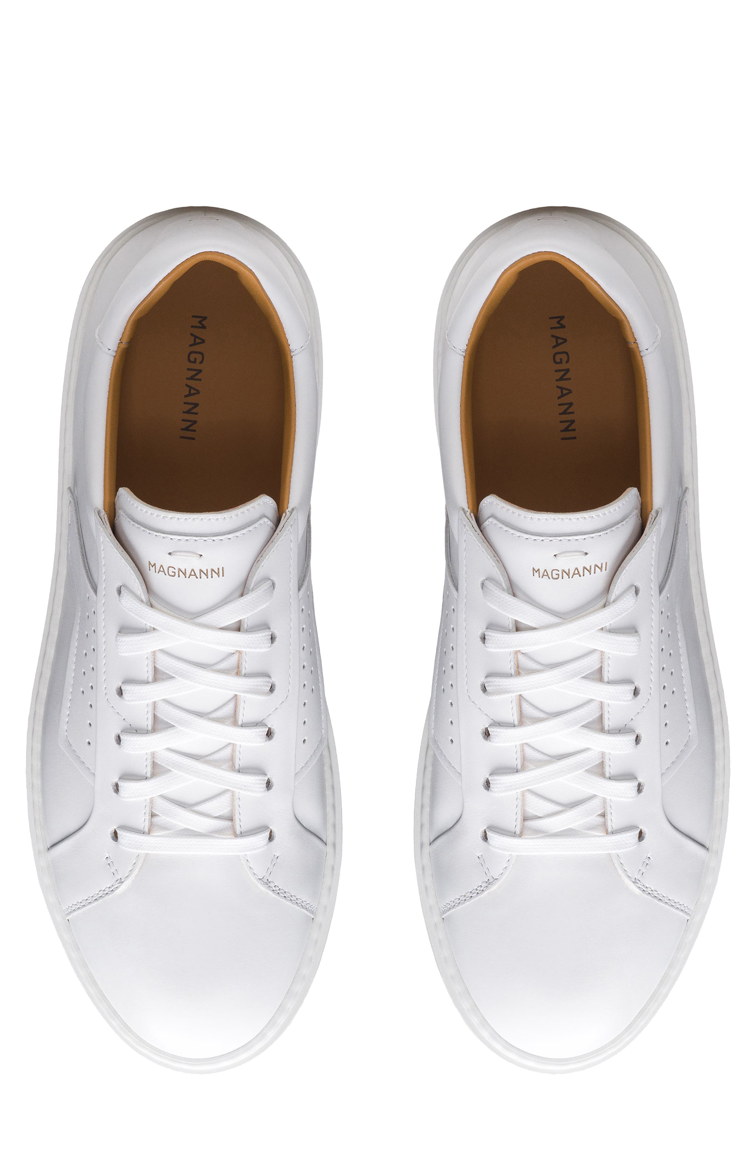 Magnanni Phoenix Water Resistant Sneaker, Alternate, color, White