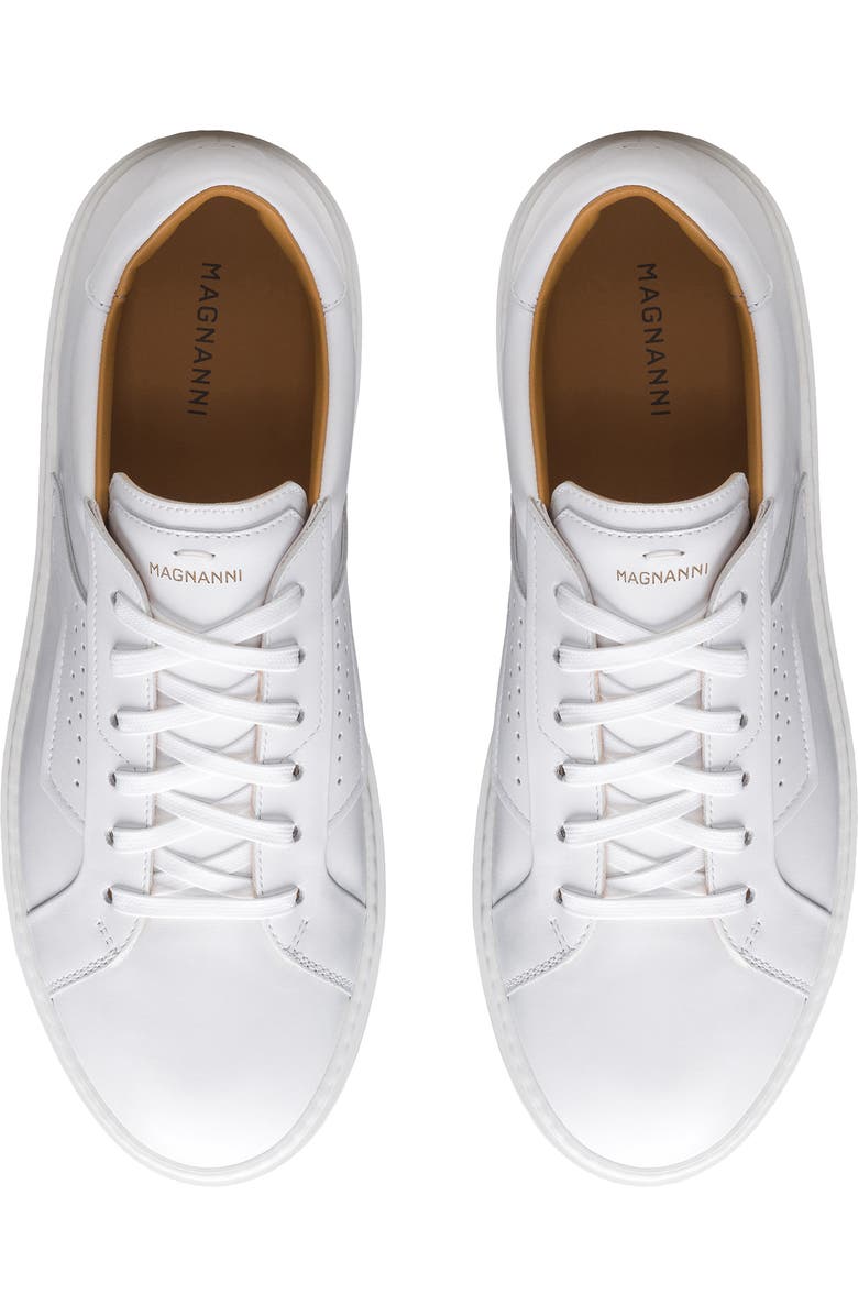 Magnanni Phoenix Water Resistant Sneaker, Alternate, color, White