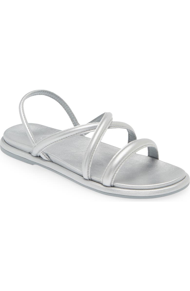 OluKai Tiare Slingback Sandal, Main, color, Silver / Silver
