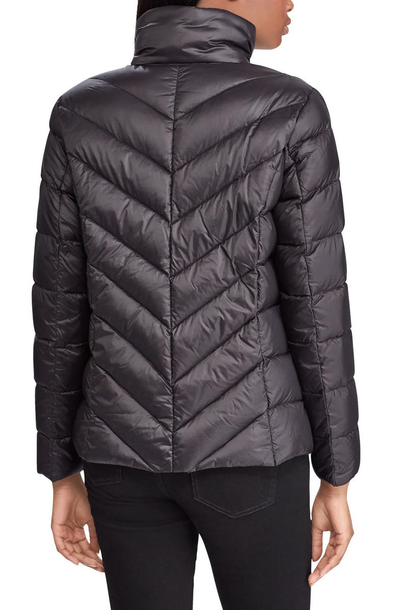 Lauren Ralph Lauren Chevron Quilted Packable Down Jacket, Alternate, color,