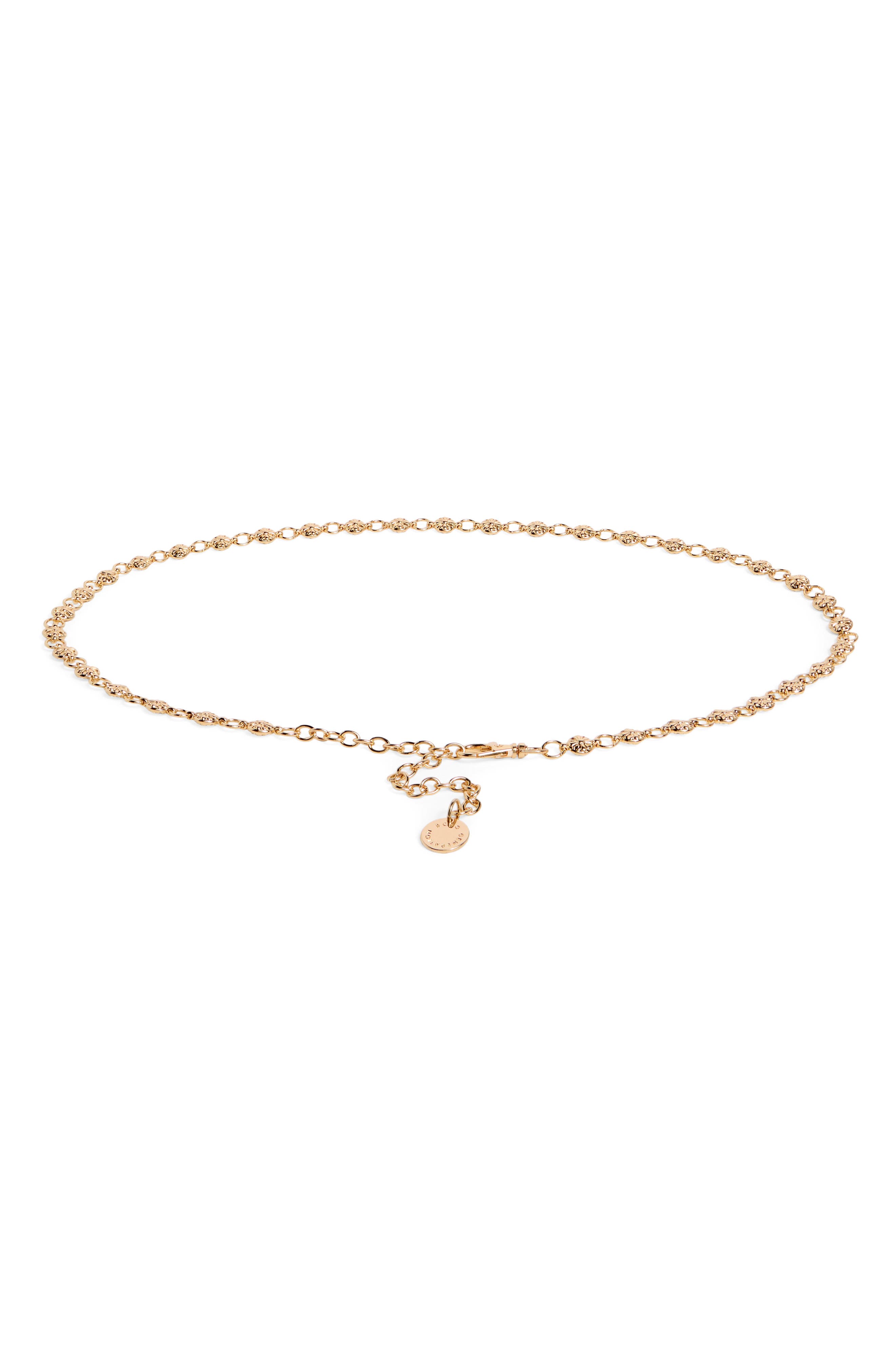 Small Western Ornament Chain Link Belt