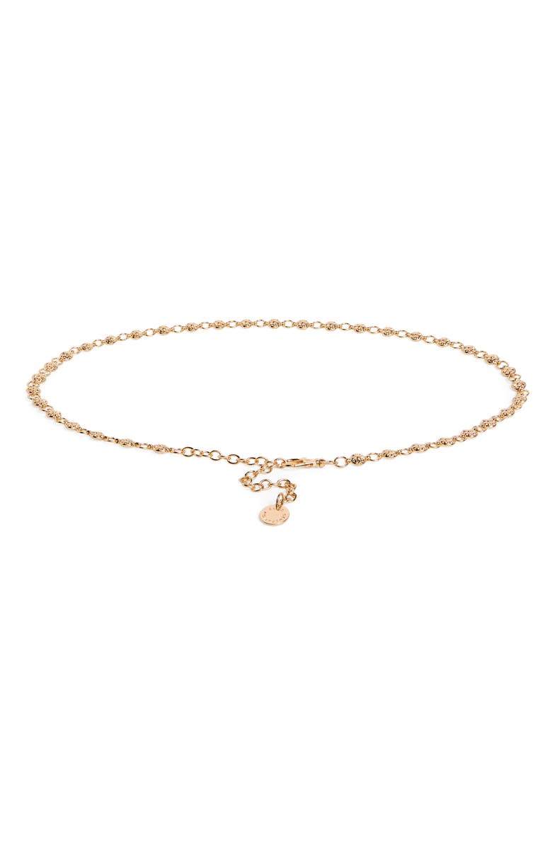 BCBG Small Western Ornament Chain Link Belt, Main, color, Gold