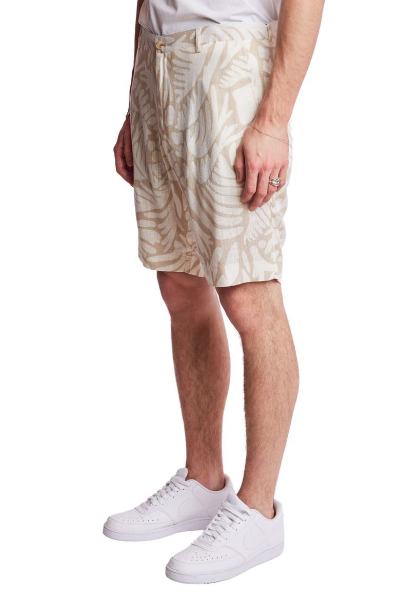 Felix Slim Fit Shorts, Alternate, color, TAN & CREAM